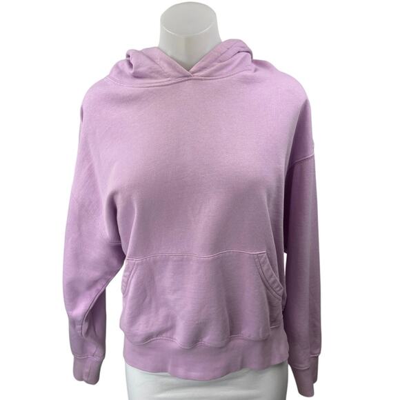 WeWoreWhat Pink Purple Hooded Hoodie Long Sleeve Pullover Sweater Sweatshirt Top - Picture 1 of 4